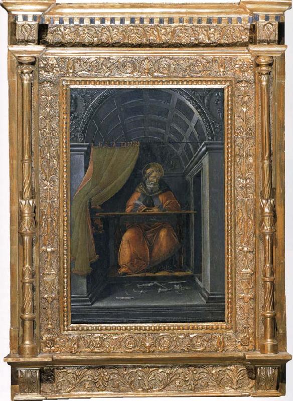 Sandro Botticelli St. Augustine in the study Norge oil painting art